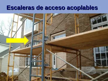 Slide 71: Escaleras de acceso acoplables