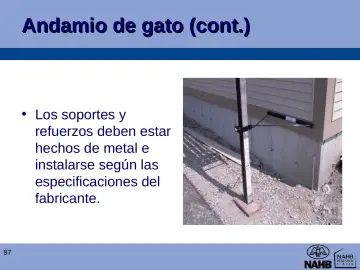 Slide 87: Andamio de gato (cont.)