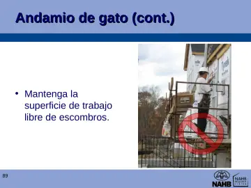 Slide 89: Andamio de gato (cont.)