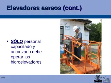 Slide 106: Elevadores aereos (cont.)