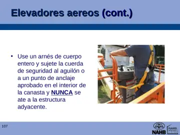 Slide 107: Elevadores aereos (cont.)