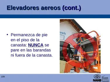 Slide 109: Elevadores aereos (cont.)