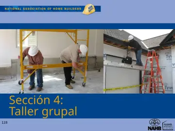 Slide 118: Sección 4: Taller grupal