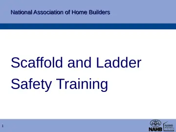 Slide 1: National Association of Home Builders