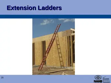 Slide 25: Extension Ladders