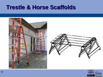 Slide 95: Trestle & Horse Scaffolds