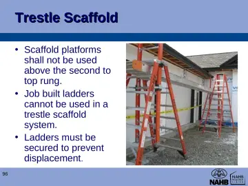 Slide 96: Trestle Scaffold