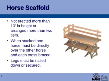 Slide 97: Horse Scaffold