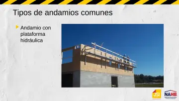 Slide 17: Tipos de andamios comunes