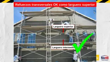 Slide 32: Refuerzos laterales OK como larguero superior
