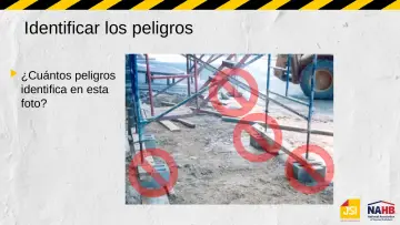 Slide 33: Identificar los peligros