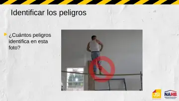 Slide 35: Identificar los peligros