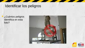 Slide 36: Identificar los peligros