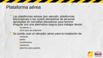 Slide 48: Plataforma aérea