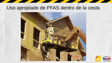 Slide 53: Uso apropiado de PFAS dentro de la cesta