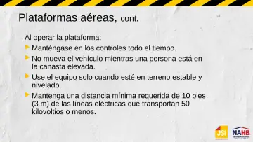 Slide 55: Plataformas aéreas, cont.