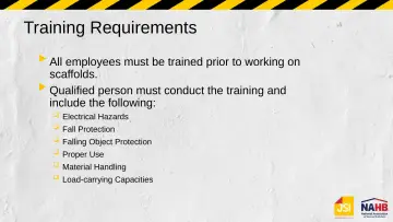 Slide 20: Training Requirements