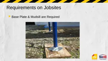 Slide 26: Requirements on Jobsites