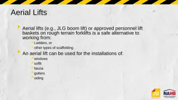 Slide 48: Aerial Lifts
