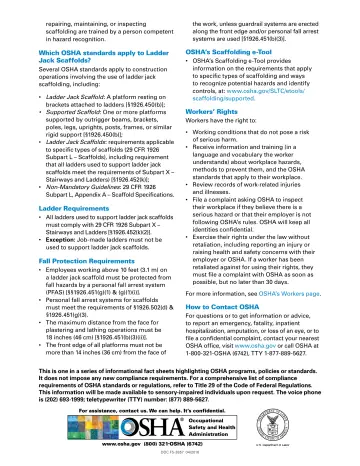 Page 3: repairing, maintaining, or inspecting scaffolding are trained by a person competent in…
