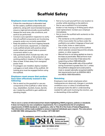 Page 2: Scaffold Safety