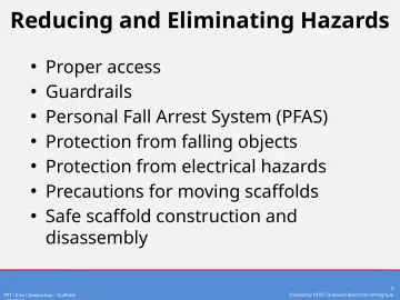 Slide 8: Reducing and Eliminating Hazards
