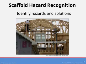 Slide 21: Scaffold Hazard Recognition