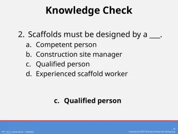 Slide 25: Knowledge Check
