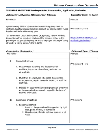 Page 2: TEACHING PROCEDURES ---Preparation, Presentation, Application, Evaluation