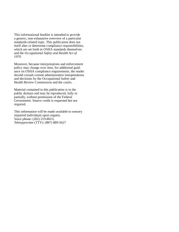 Page 2: This informational booklet is intended to provide a generic, non-exhaustive overview of a…