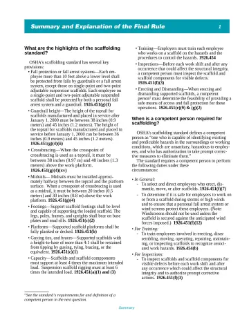 Page 6: Summary and Explanation of the Final Rule