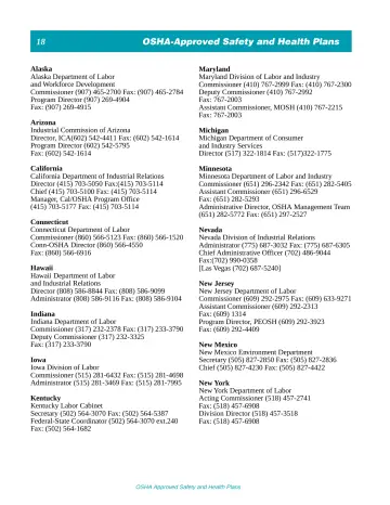 Page 23: OSHA-Approved Safety and Health Plans