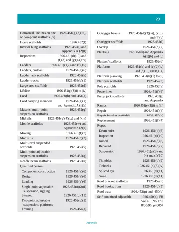 Page 28: Horizontal, lifelines on one or two-point scaffolds (iv)