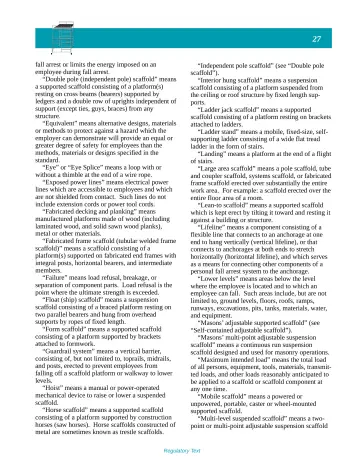 Page 32: fall arrest or limits the energy imposed on an employee during fall arrest.