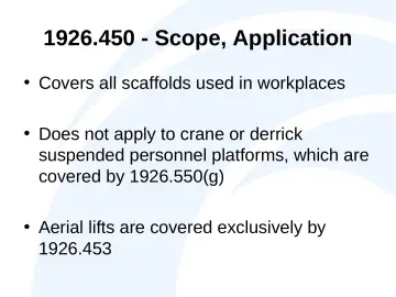 Slide 2: 1926.450 - Scope, Application