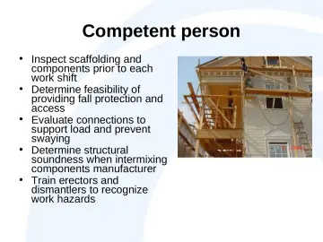 Slide 9: Competent person