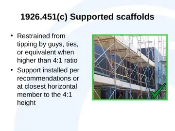 Slide 16: 1926.451(c) Supported scaffolds