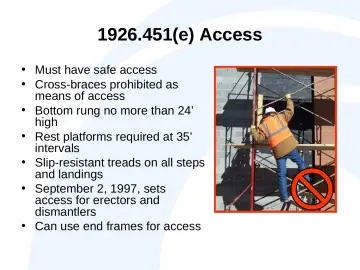 Slide 24: 1926.451(e) Access
