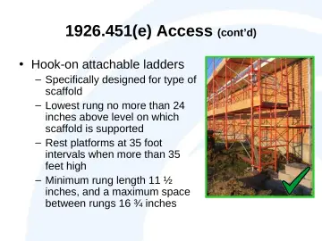 Slide 25: 1926.451(e) Access (cont’d)