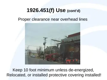 Slide 27: 1926.451(f) Use (cont’d)