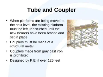 Slide 33: Tube and Coupler