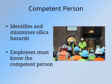 Slide 33: Competent Person