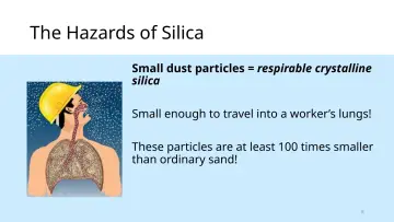Slide 8: The Hazards of Silica