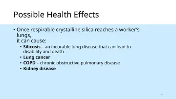Slide 10: Possible Health Effects