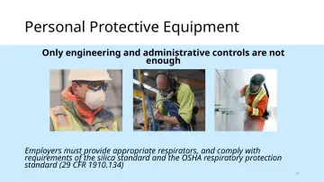 Slide 17: Personal Protective Equipment
