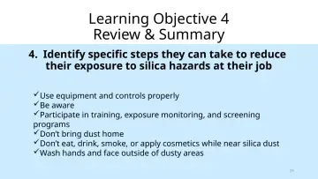 Slide 29: Learning Objective 4 Review & Summary