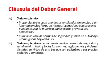 Slide 16: Cláusula del Deber General