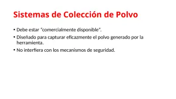 Slide 42: Sistemas de Colección de Polvo