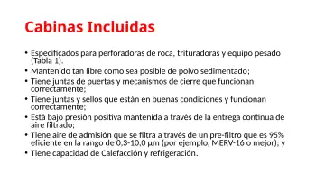 Slide 47: Cabinas Incluidas