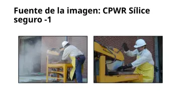 Slide 54: Fuente de la imagen: CPWR Sílice seguro -1